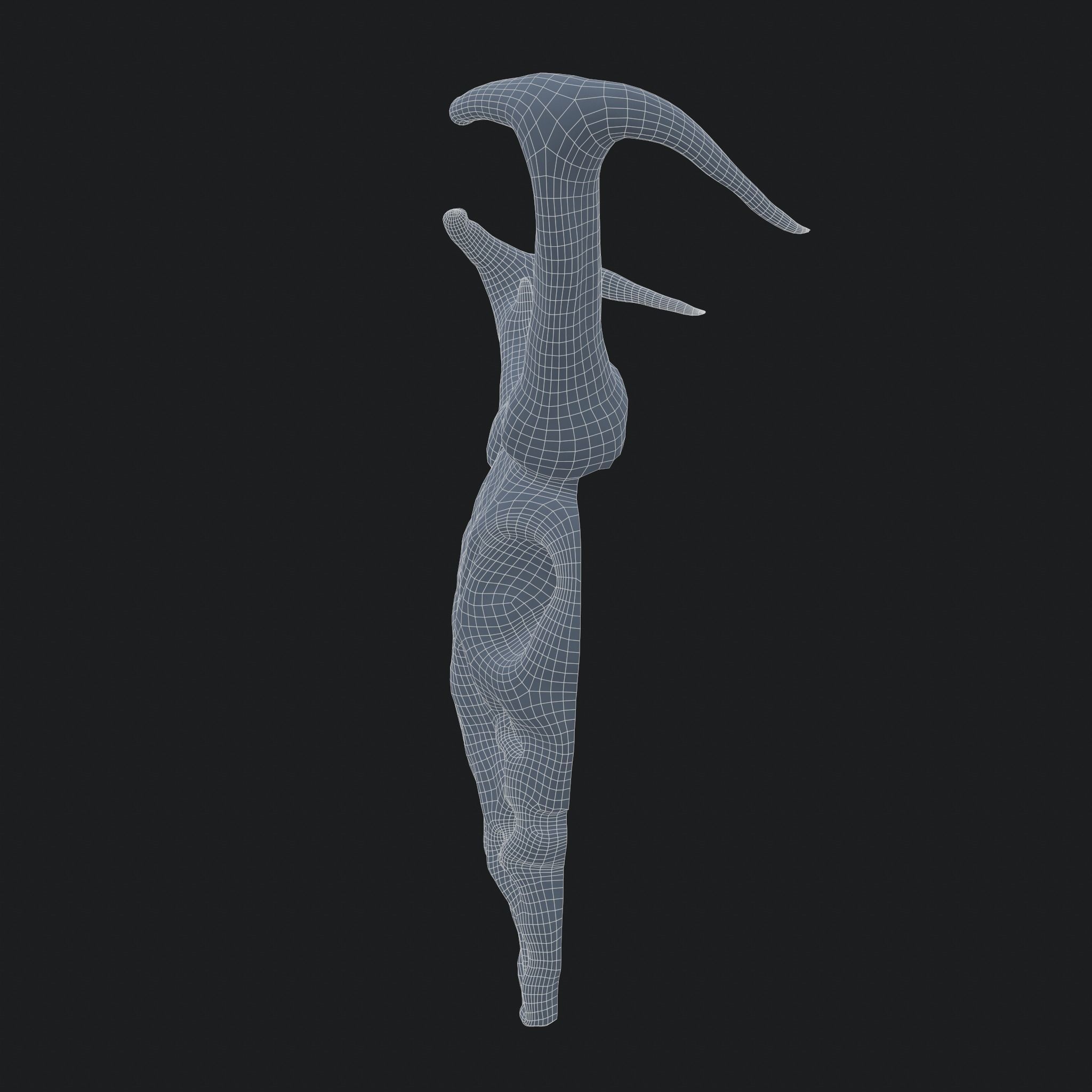 Ram Skull Mask Decoration 3D model_14