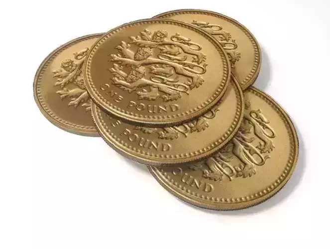 British Pound Coin 3D model