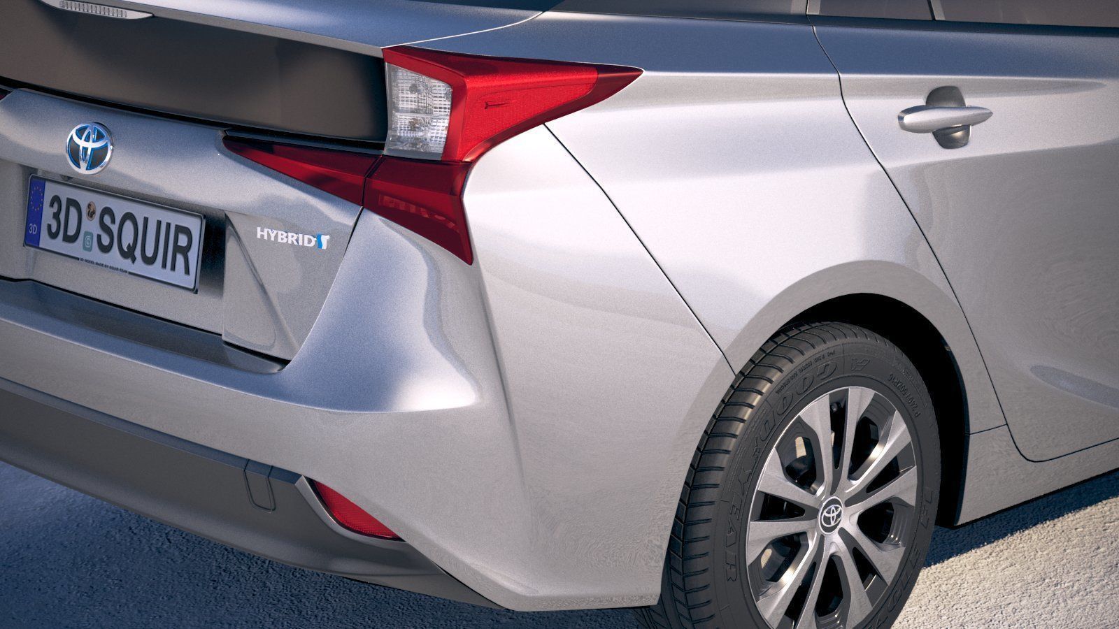 Toyota Prius 2019 3D model_3