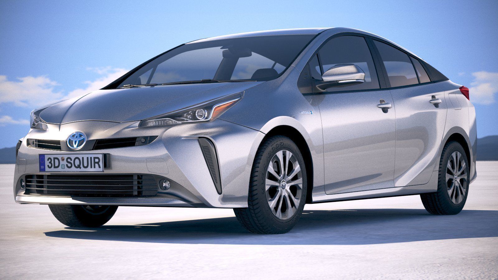 Toyota Prius 2019 3D model_12