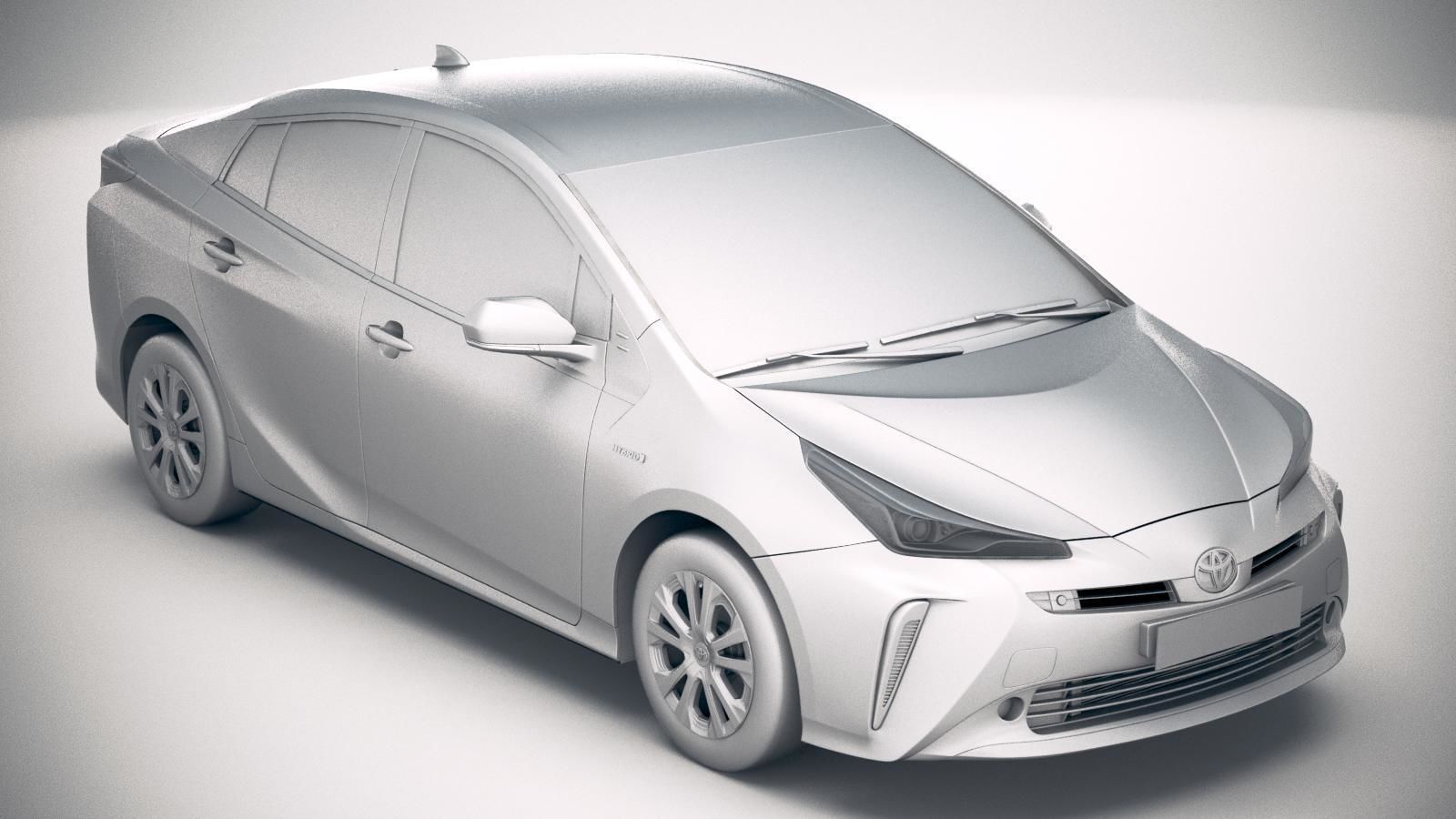 Toyota Prius 2019 3D model_21