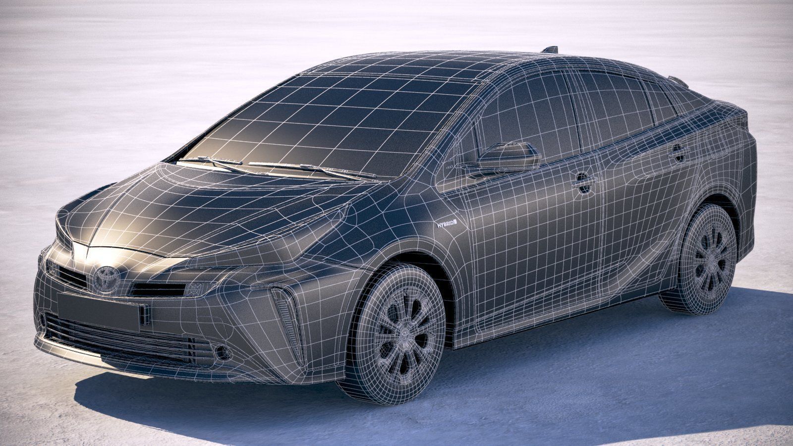 Toyota Prius 2019 3D model_26