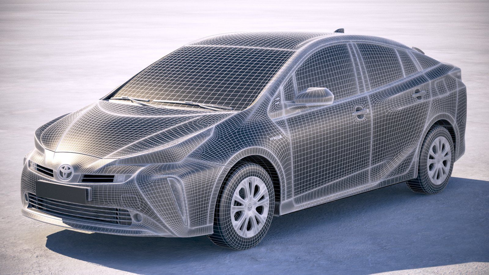 Toyota Prius 2019 3D model_24