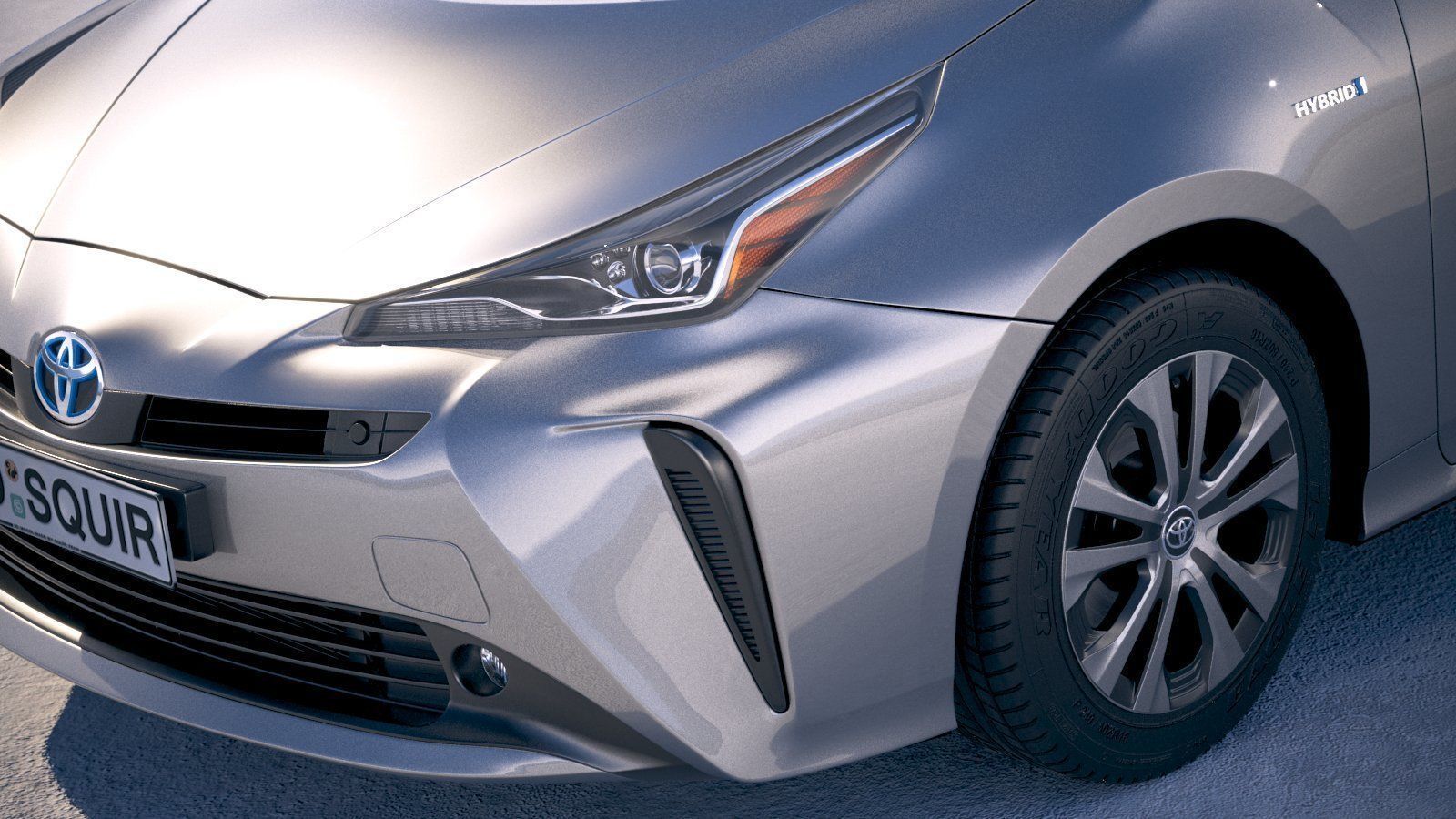 Toyota Prius 2019 3D model_2