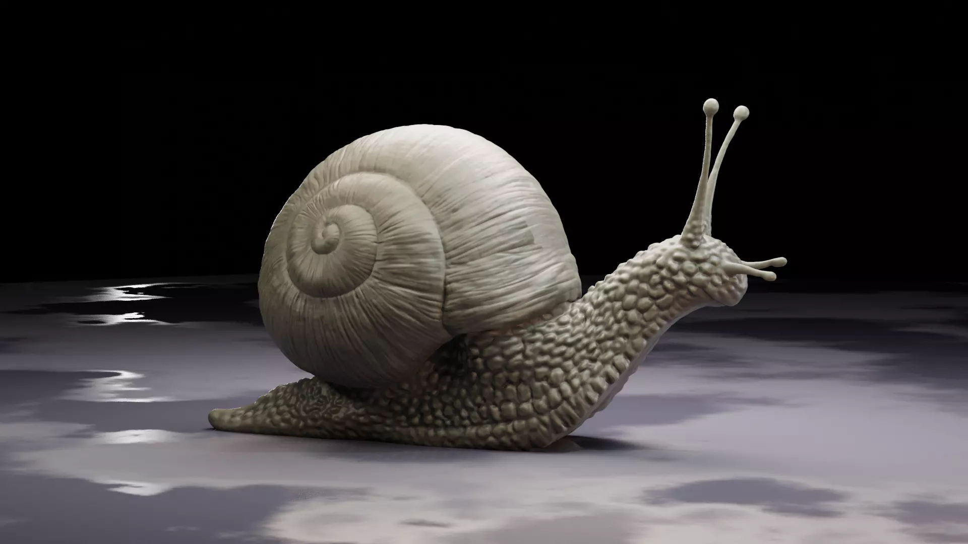 Snail Sculpture - by Christopher Michael Walker 3D model_0