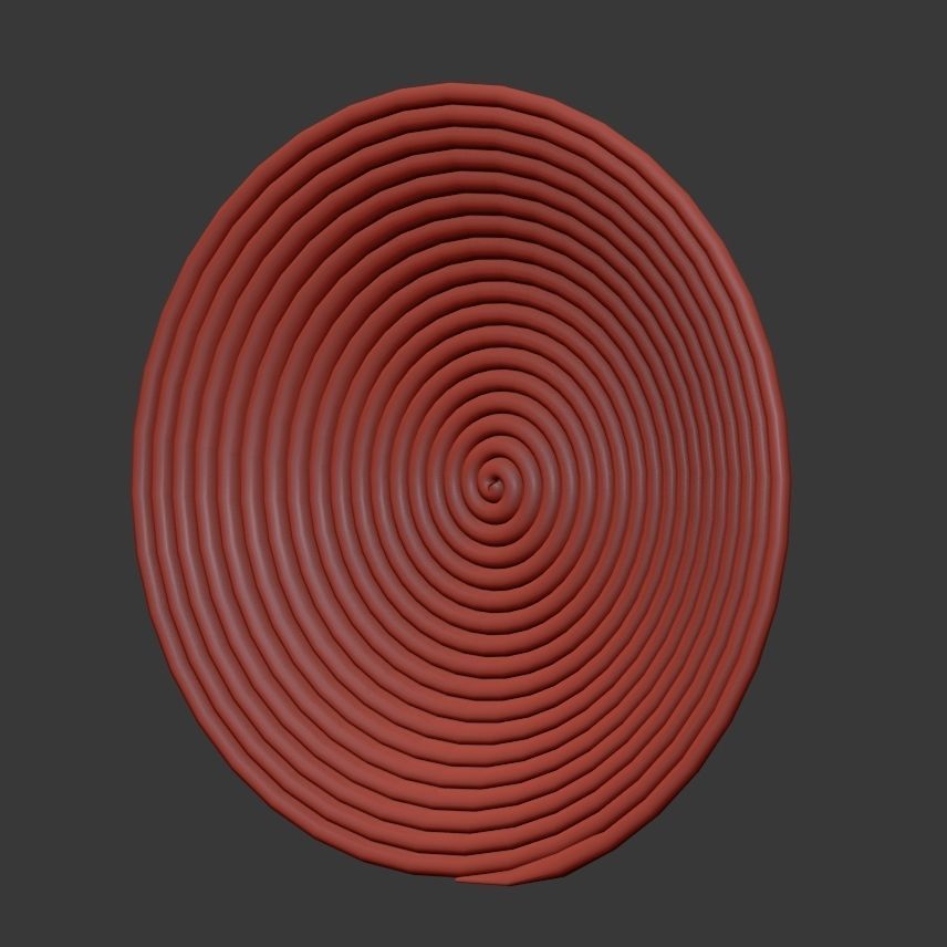 Collection of wicker African wall baskets - 6 sets 3D model_37