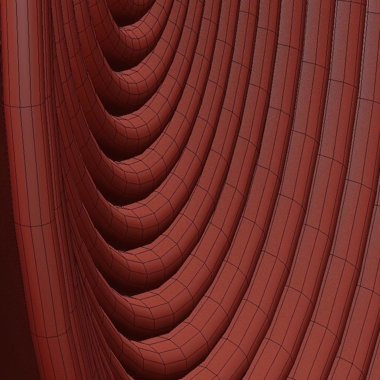 Collection of wicker African wall baskets - 6 sets 3D model_46