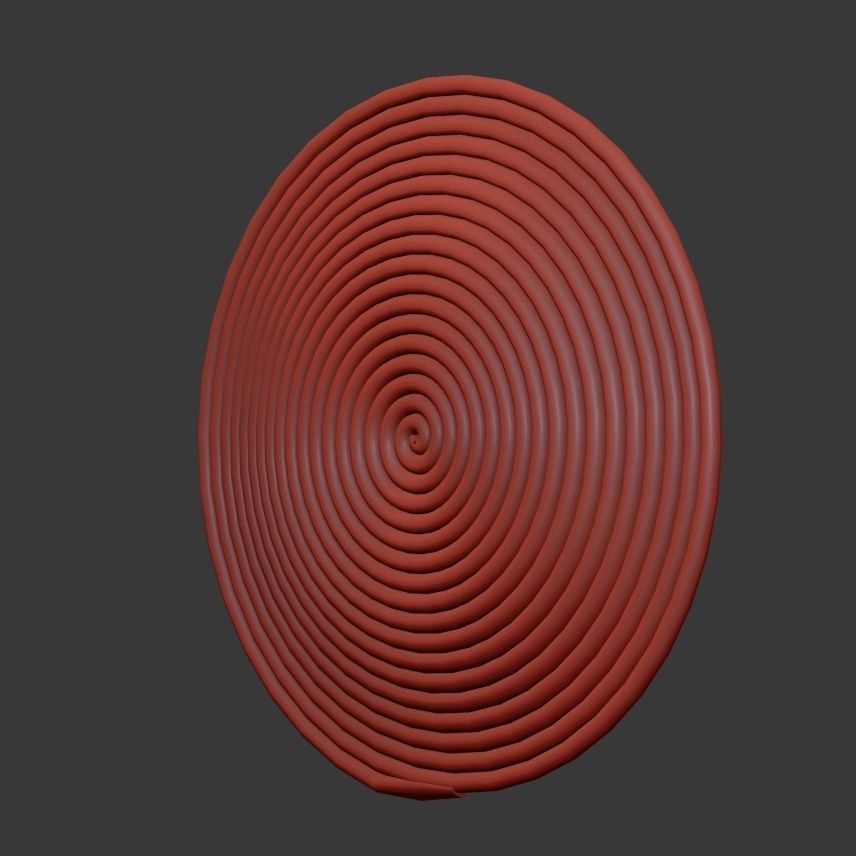 Collection of wicker African wall baskets - 6 sets 3D model_23