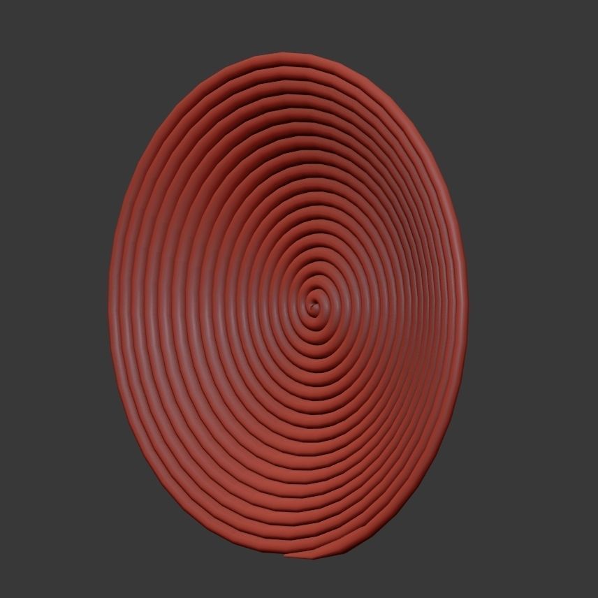 Collection of wicker African wall baskets - 6 sets 3D model_36