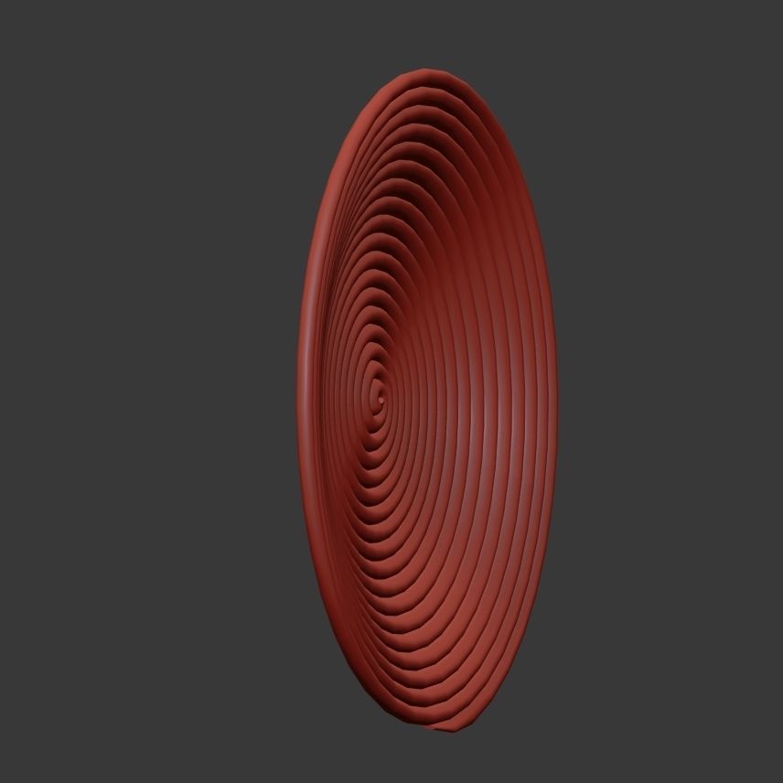 Collection of wicker African wall baskets - 6 sets 3D model_18