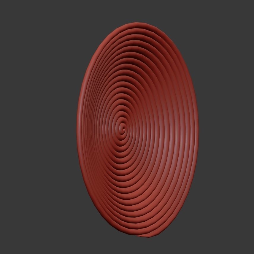 Collection of wicker African wall baskets - 6 sets 3D model_17