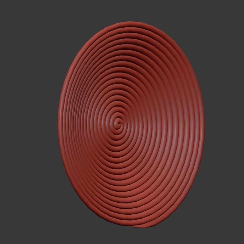 Collection of wicker African wall baskets - 6 sets 3D model_16