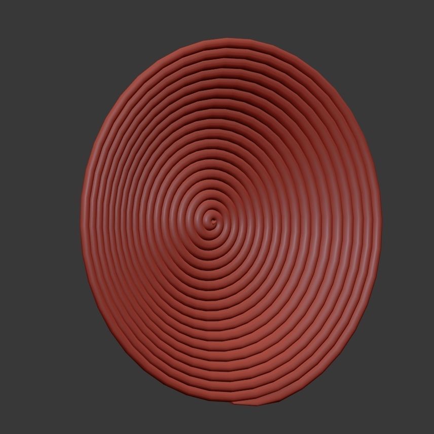 Collection of wicker African wall baskets - 6 sets 3D model_15