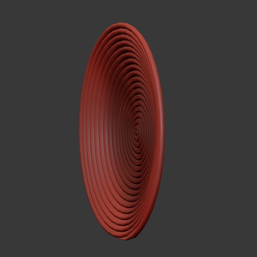 Collection of wicker African wall baskets - 6 sets 3D model_34