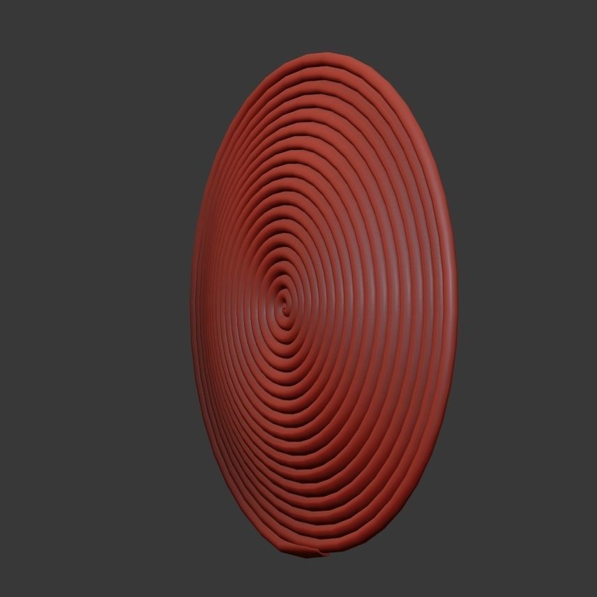 Collection of wicker African wall baskets - 6 sets 3D model_22