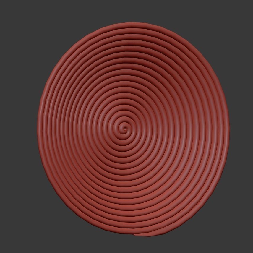 Collection of wicker African wall baskets - 6 sets 3D model_14