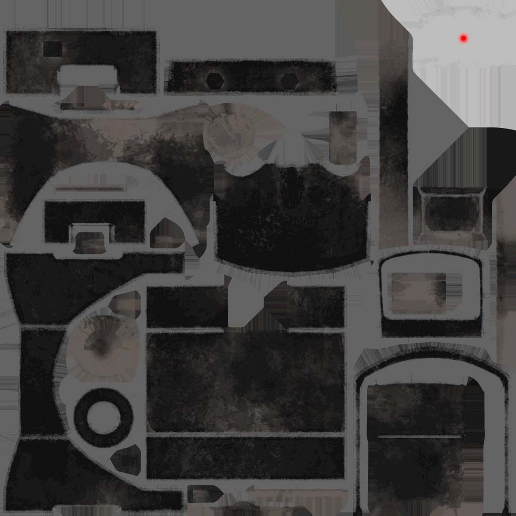 Hunter machine gun Low-poly 3D model_10