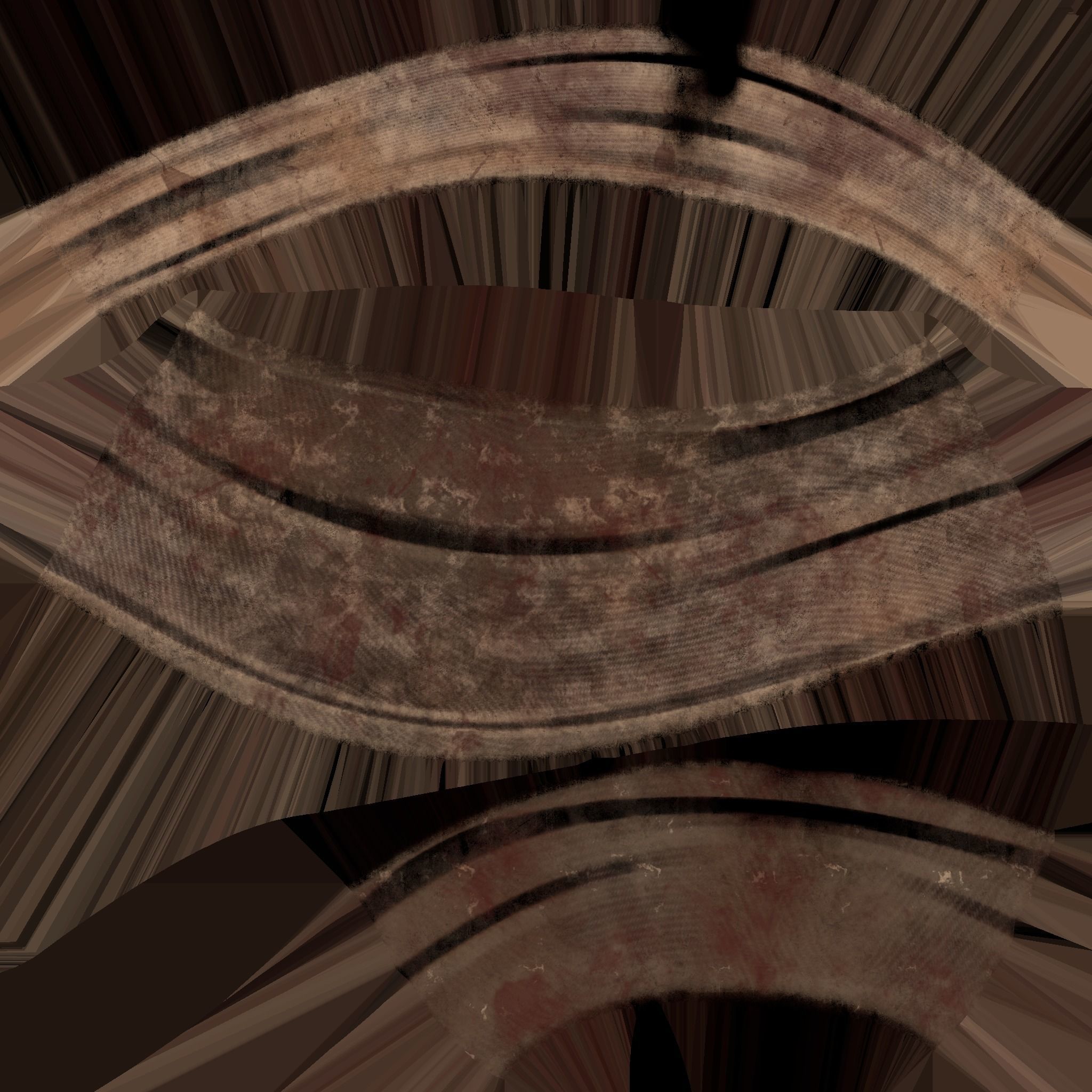 Medieval horn for drinking 3D model_11