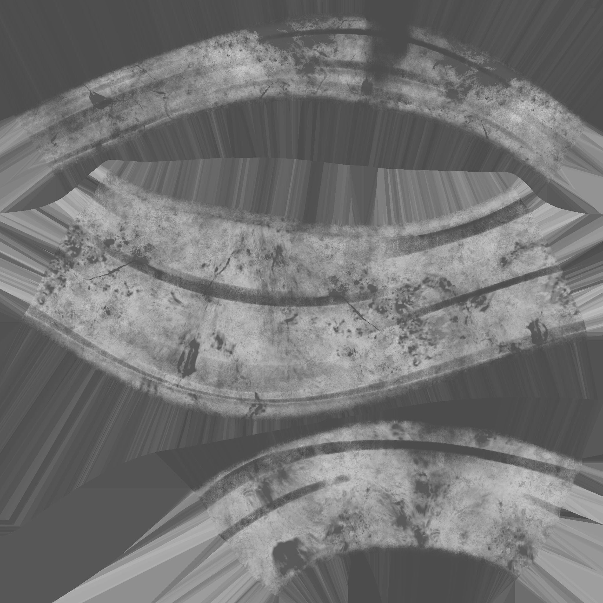 Medieval horn for drinking 3D model_12