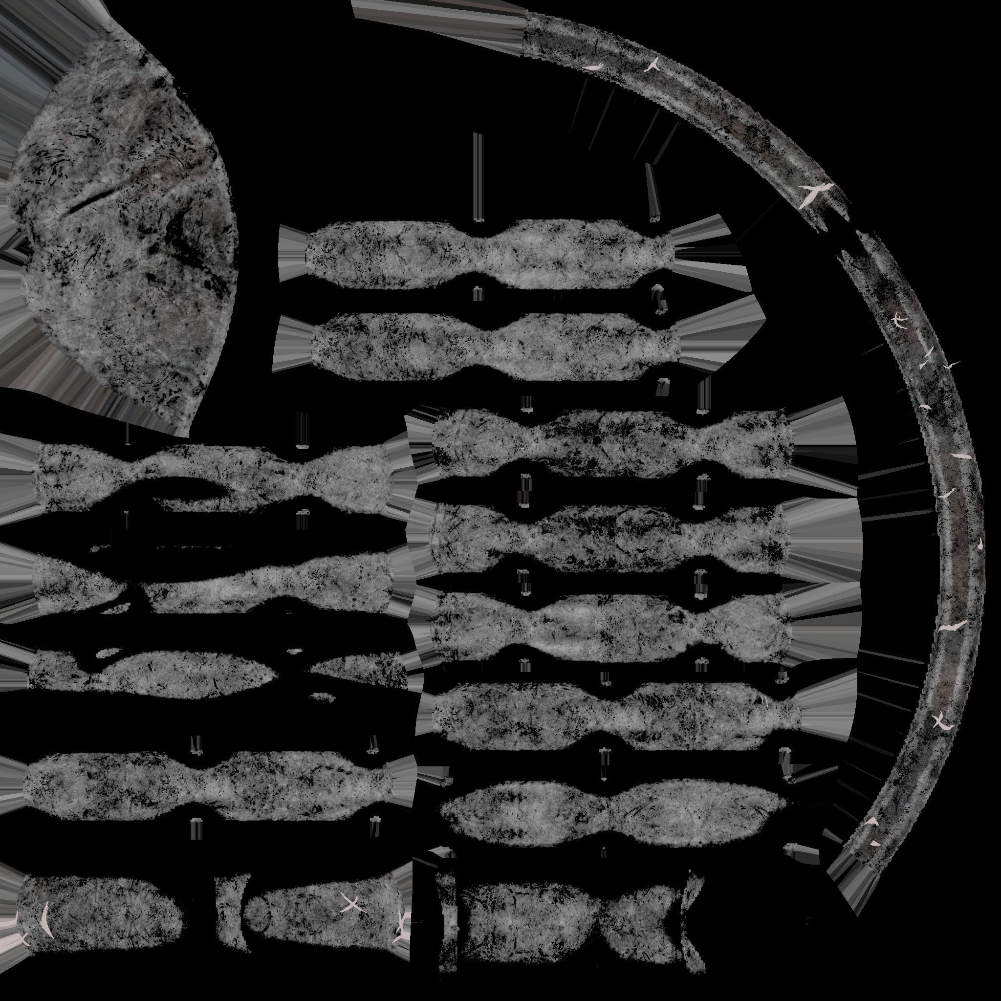 Medieval horn for drinking 3D model_13