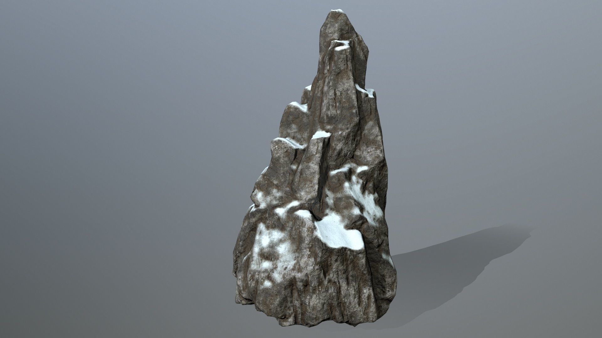 snow rocks Low-poly 3D model_11