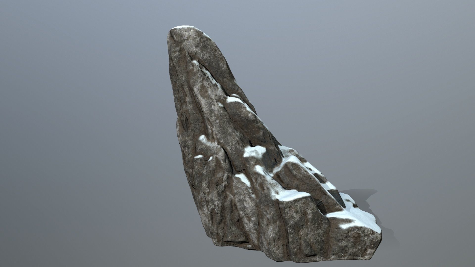 snow rocks Low-poly 3D model_15