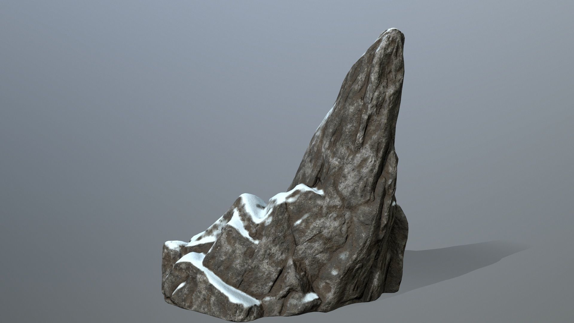 snow rocks Low-poly 3D model_14