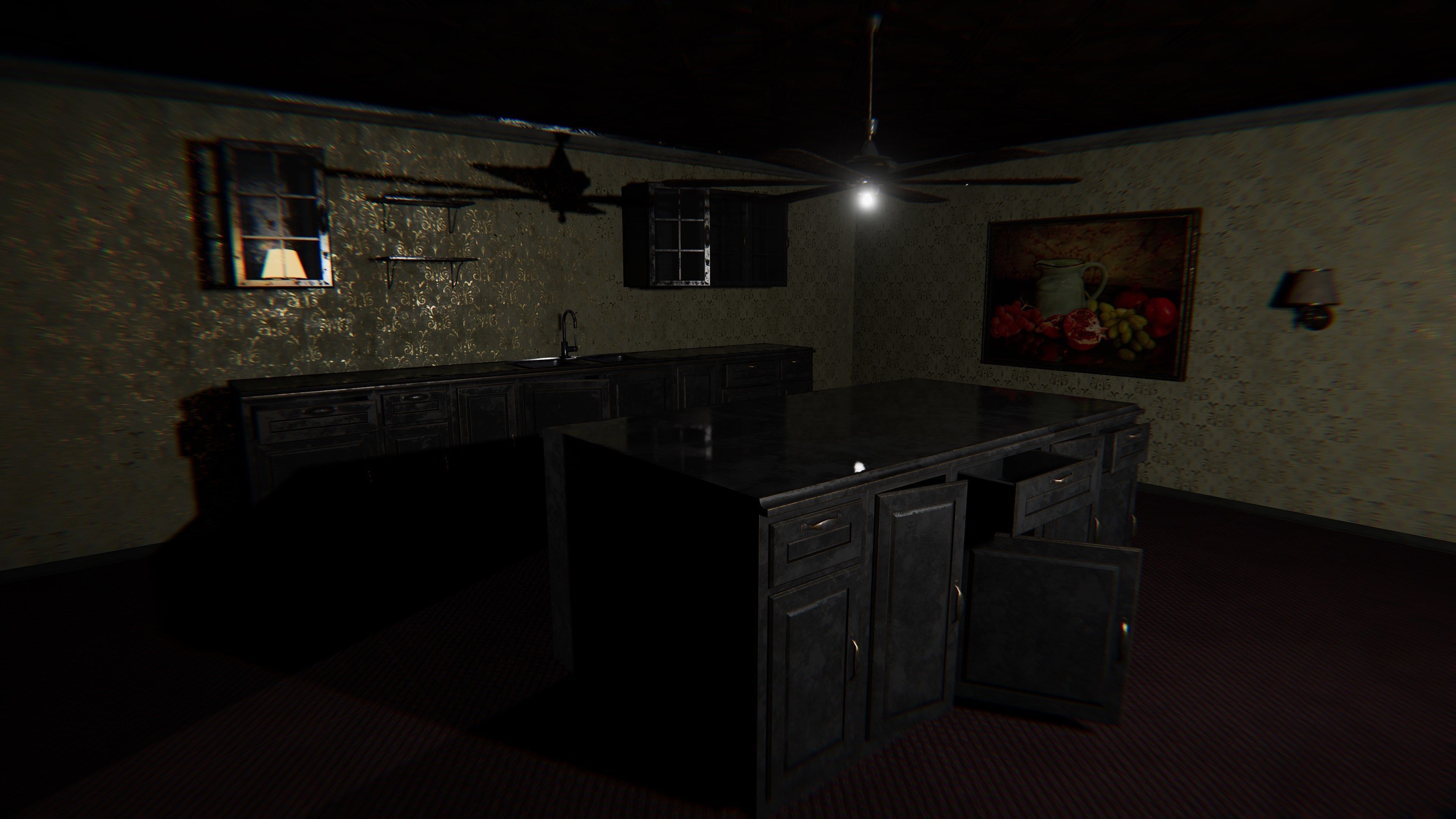 HQ Modular Old Interior Low-poly 3D model_6