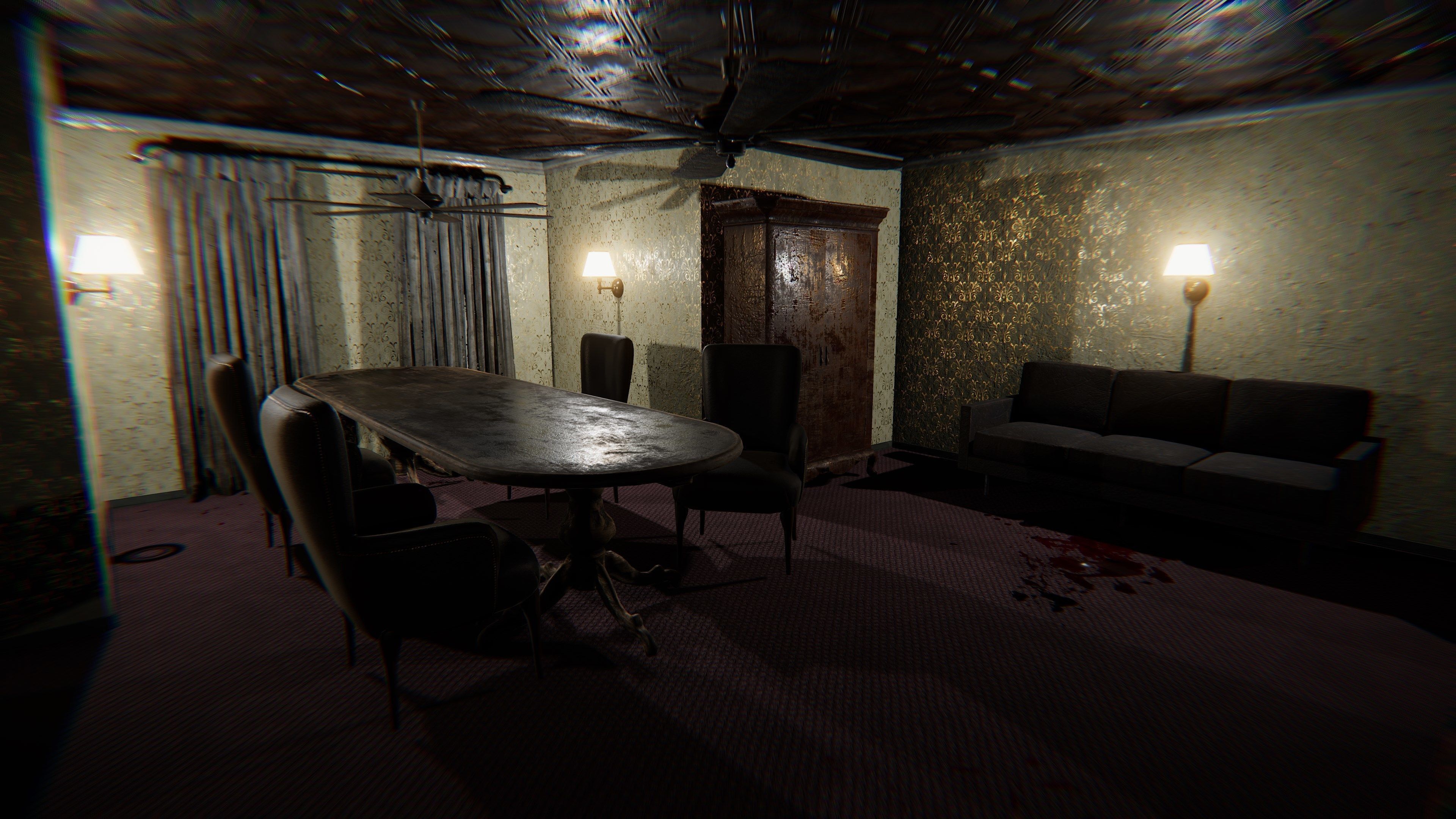 HQ Modular Old Interior Low-poly 3D model_8