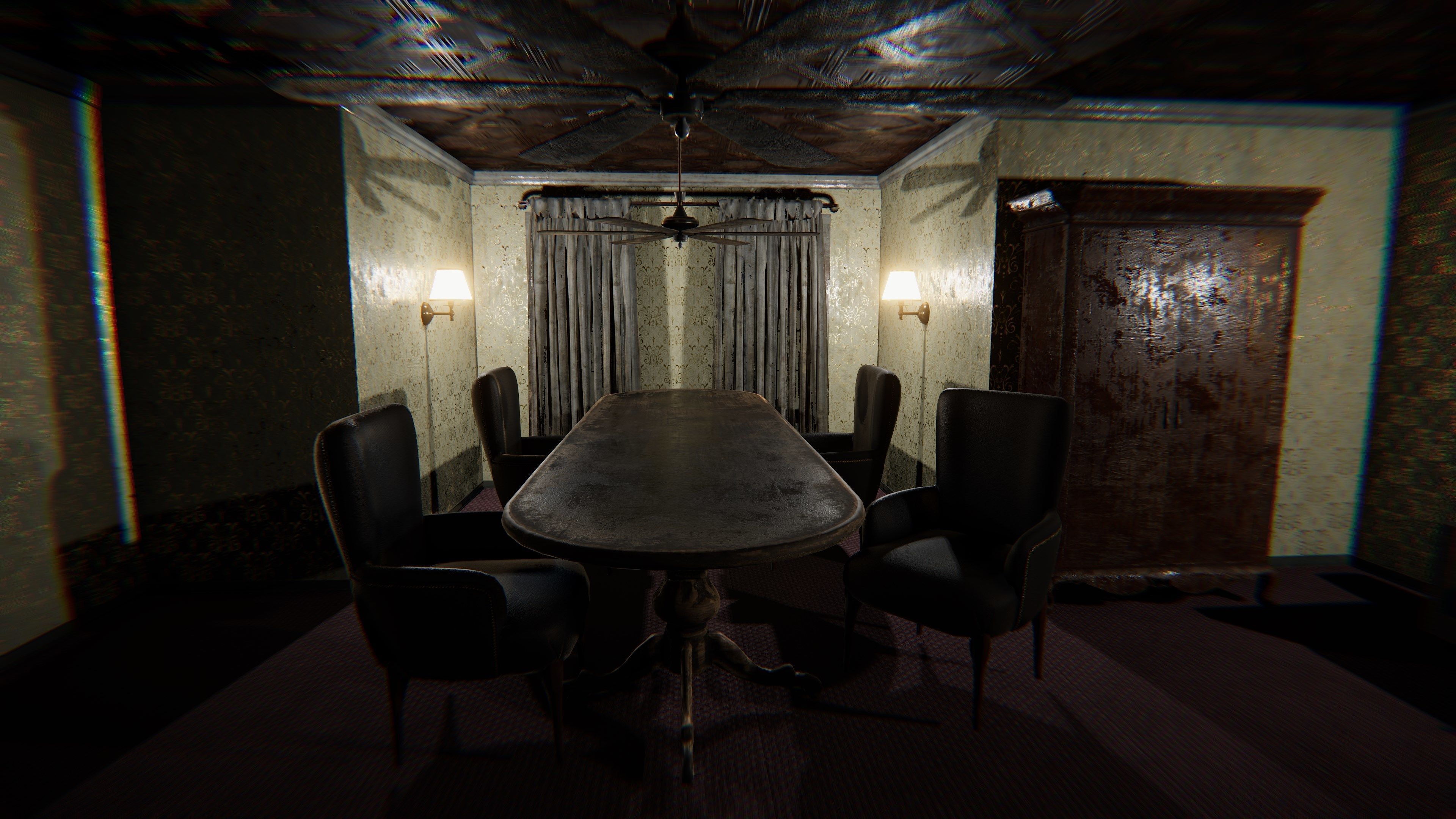 HQ Modular Old Interior Low-poly 3D model_9