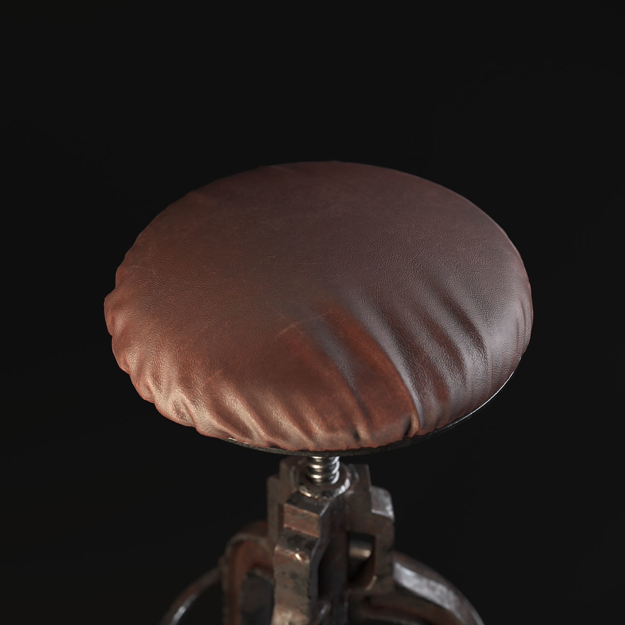 BAR STOOL - LOFT Low-poly 3D model_4