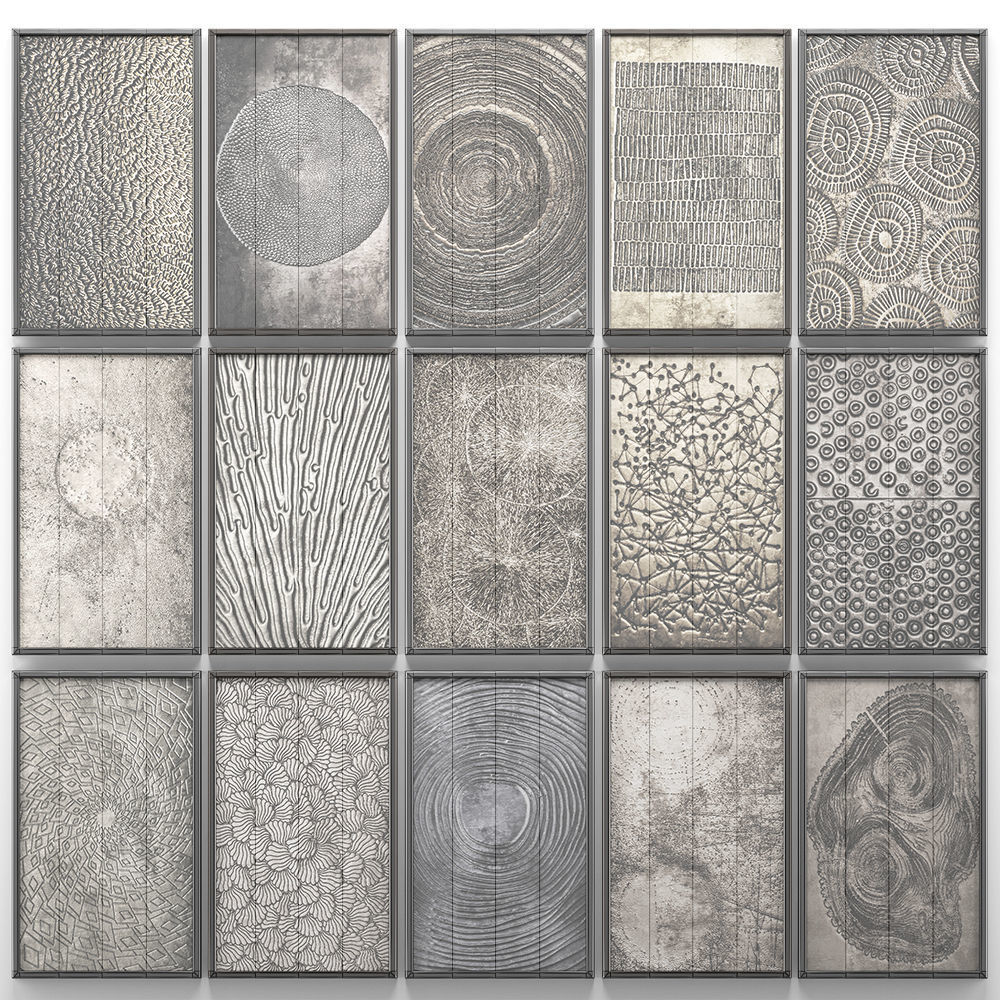 Collection of paintings for walls 12 3D model_6