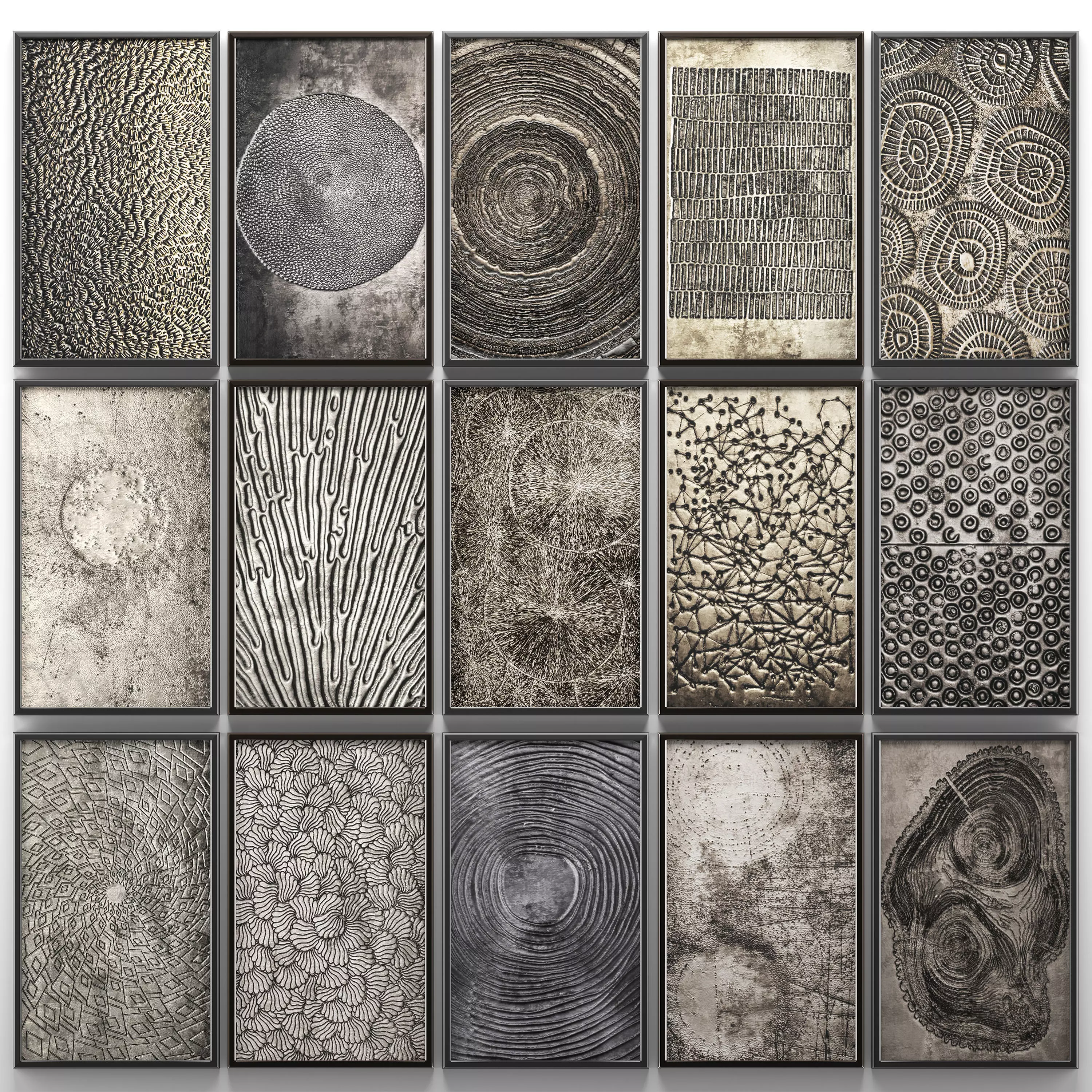 Collection of paintings for walls 12 3D model_0