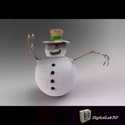 Snow man 2 3D model