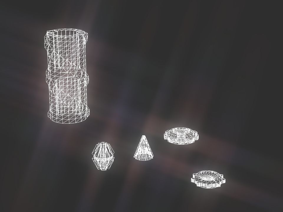 Gears collection metal gear Low-poly 3D model_14