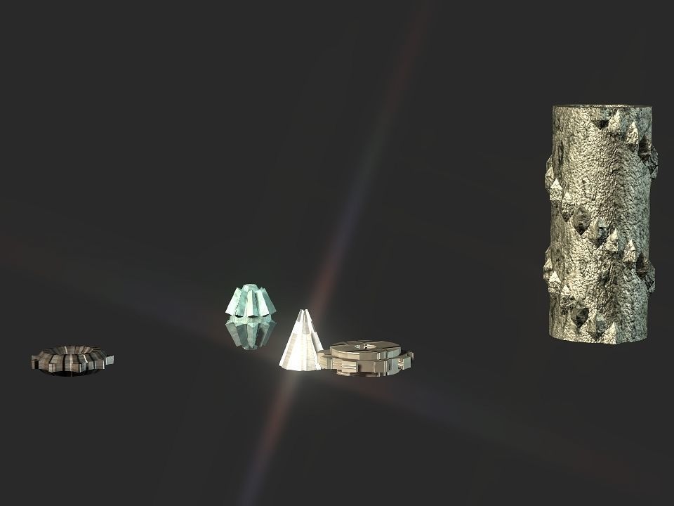 Gears collection metal gear Low-poly 3D model_54