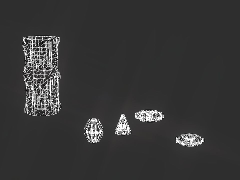 Gears collection metal gear Low-poly 3D model_18