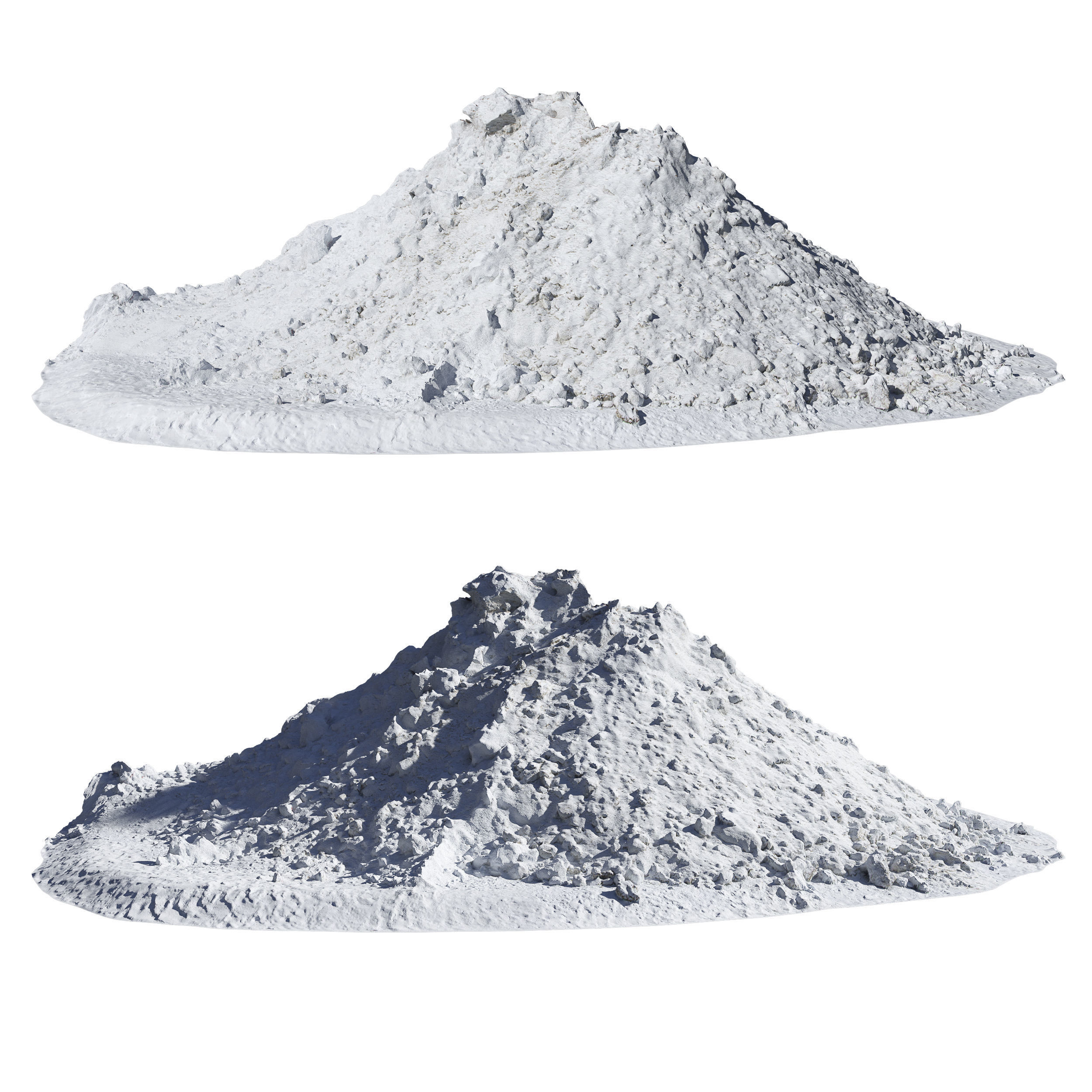 Ultra realistic A bunch of snow Scan  3D model_2