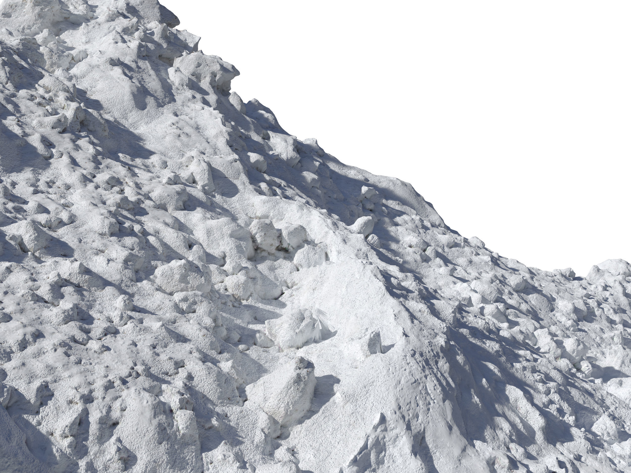 Ultra realistic A bunch of snow Scan  3D model_3