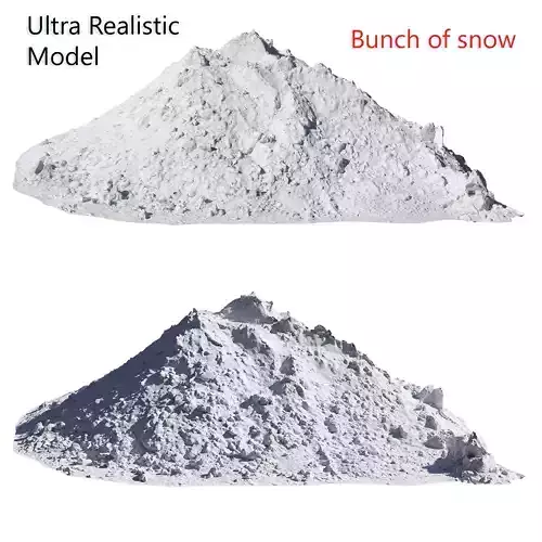 Ultra realistic A bunch of snow Scan  3D model