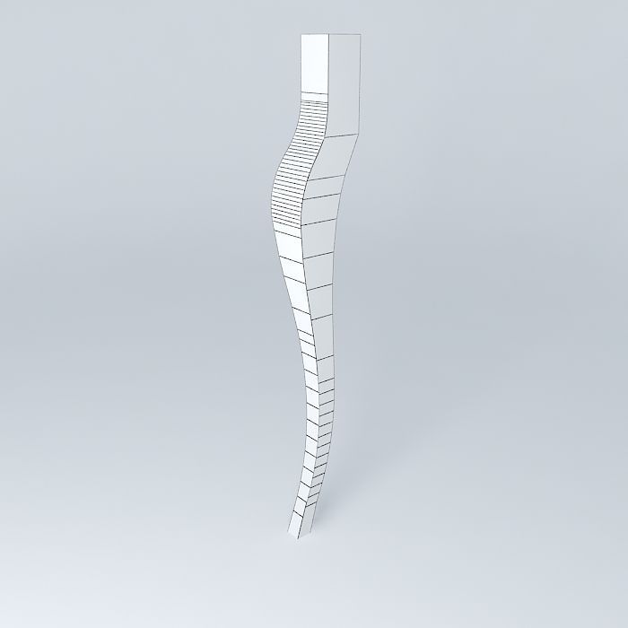 foot table Free 3D model_4