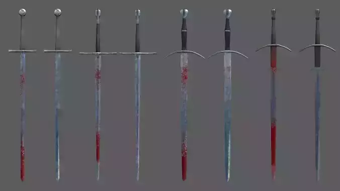 Medieval Swords pack -Bloody and clean- 