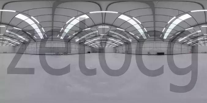 HDRI - Industrial Building Interior 3