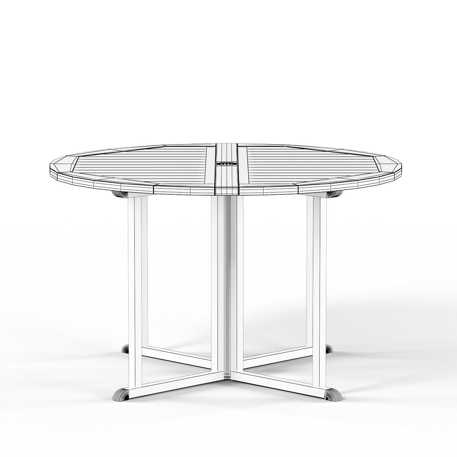 Havenside Home Nahant Cinnamon Outdoor Dinner Set Low-poly 3D model_16