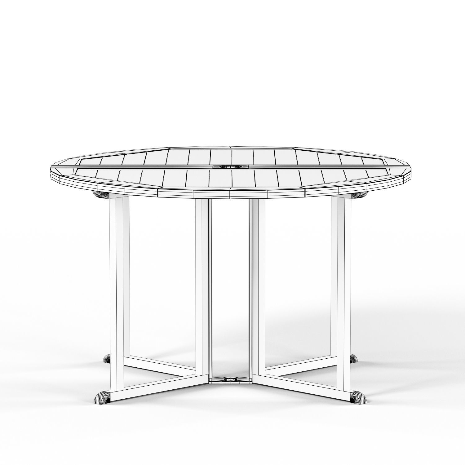 Havenside Home Nahant Cinnamon Outdoor Dinner Set Low-poly 3D model_18