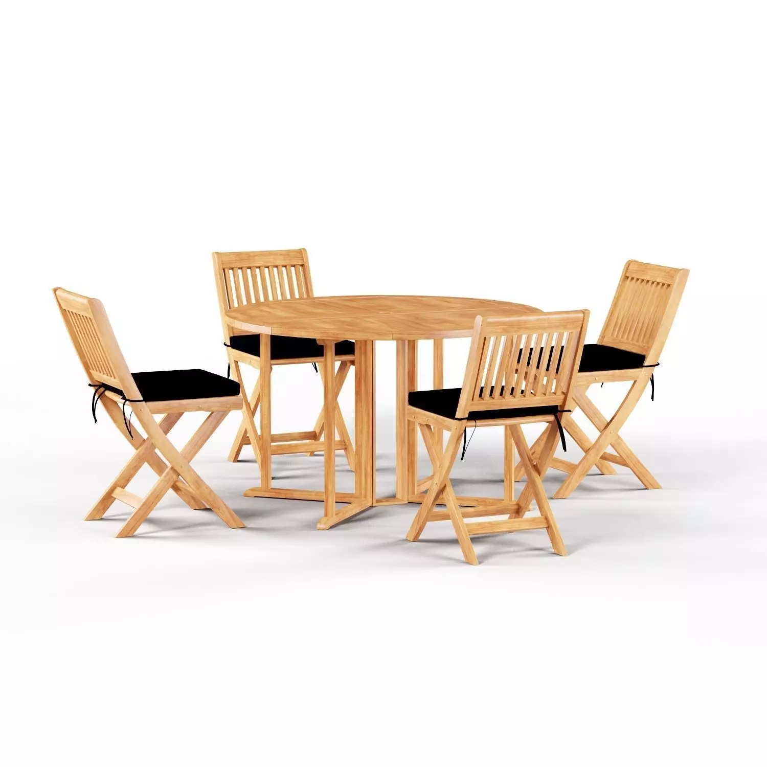 Havenside Home Nahant Cinnamon Outdoor Dinner Set Low-poly 3D model_0