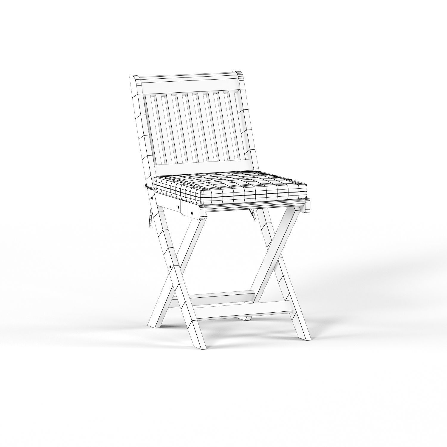 Havenside Home Nahant Cinnamon Outdoor Dinner Set Low-poly 3D model_12