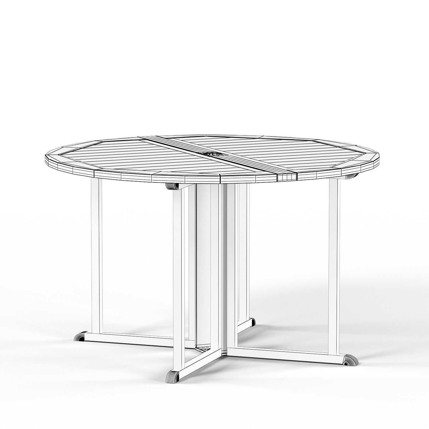 Havenside Home Nahant Cinnamon Outdoor Dinner Set Low-poly 3D model_17