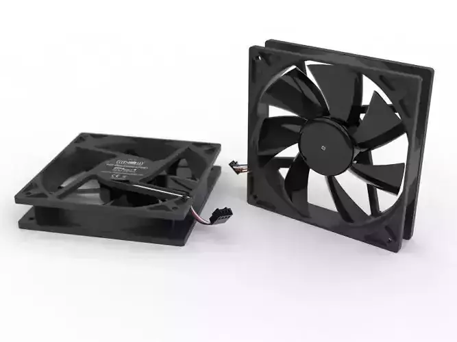 Noiseblocker NB BlackSilent Pro 120mm PC Fan 3D model