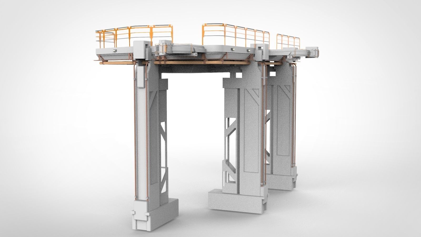 Sci-Fi architecture Elements collection 12 3D model_16